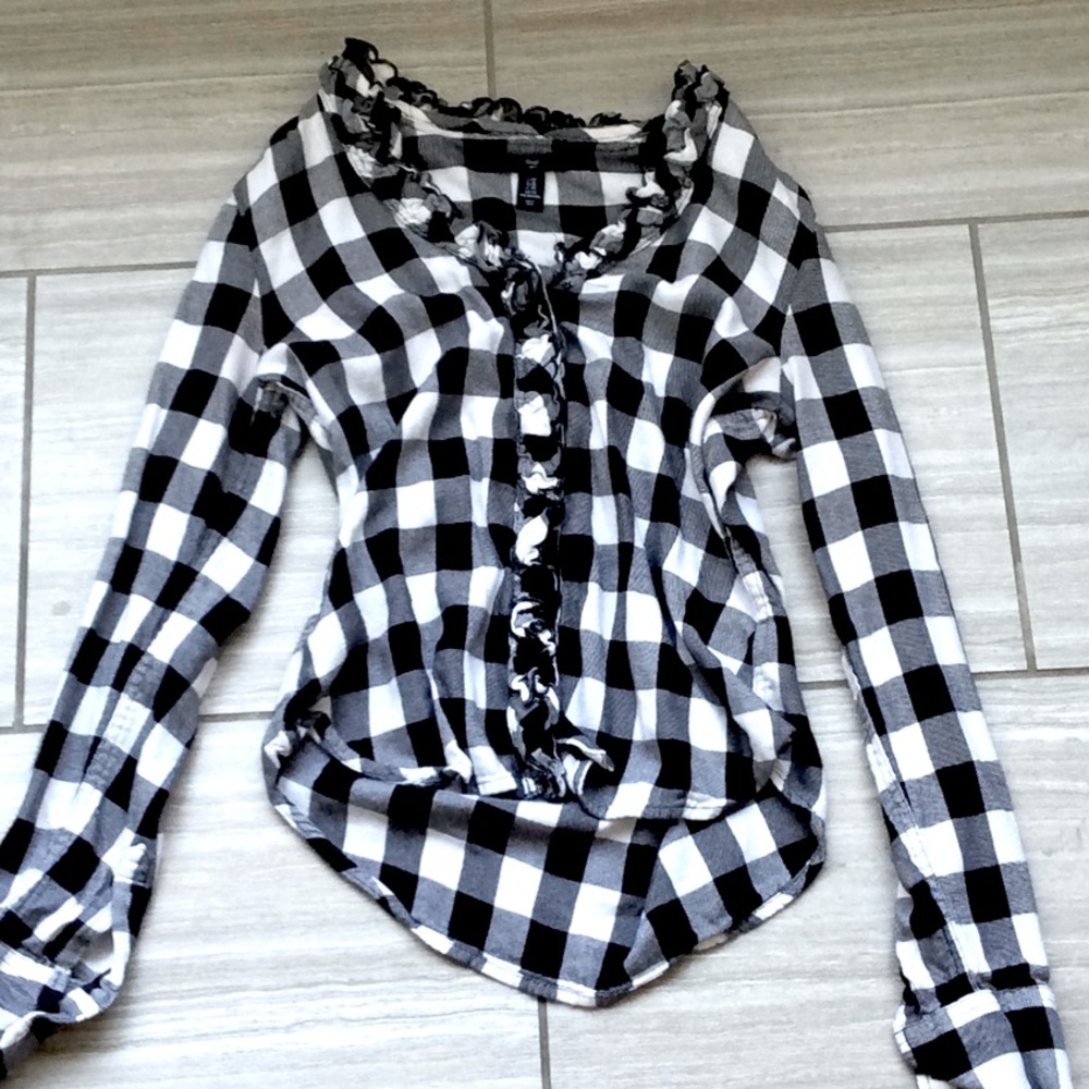GAP plaid button up flannel(lightly worn)
